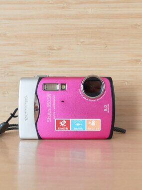 Olympus Stylus 850SW Digital Camera Tested Pink Waterproof Compact Digicam